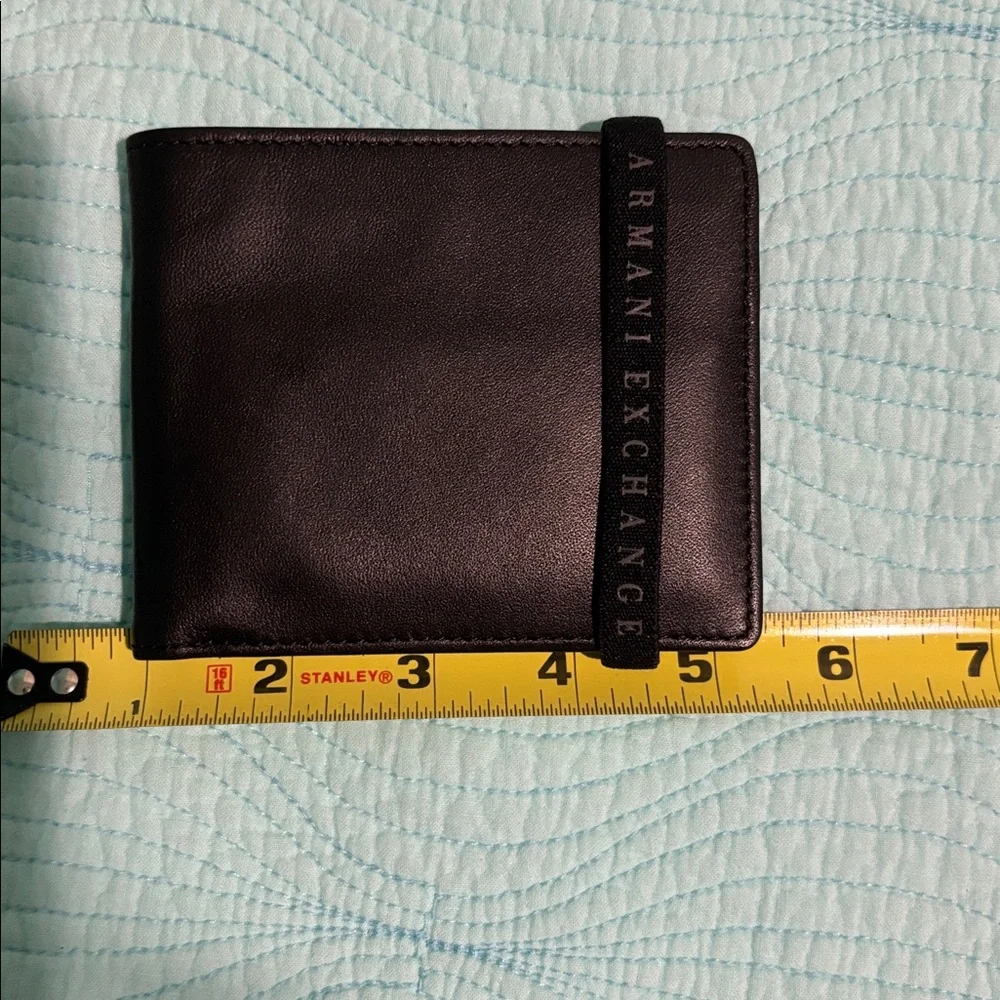 Armani Exchange Leather Wallet with Strap